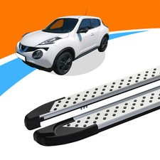 Seitenschweller passend für Nissan Juke ab Baujahr 06/2010 SOMA Silber mit ABE