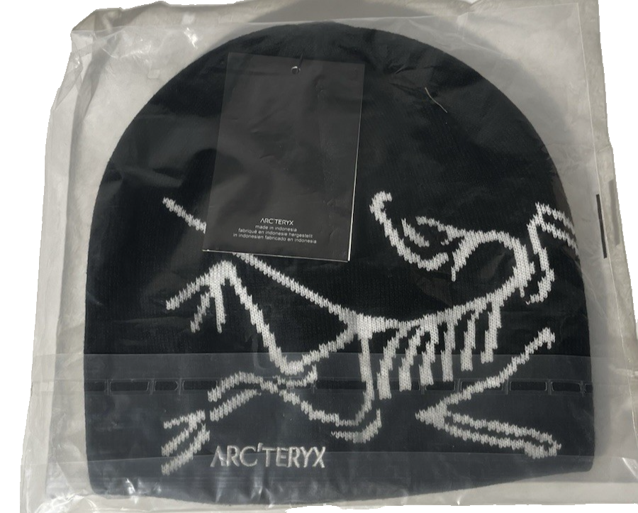Arc'teryx Bird Head Toque Beanie nero mai aperto con etichette