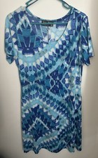 Tango Mango Blue Knee Length Short Sleeve Dress
