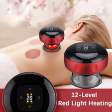 12 Level Electric Cupping Therapy Machine Cellulite Massager Heating  Suction