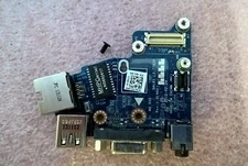Dell Latitude E6430 VGA USB Audio Jack RJ45 IO Circuit Board 4J7P5 LS-7782P