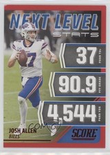 2021 Score Next Level Stats Red Josh Allen #NL15 h3a