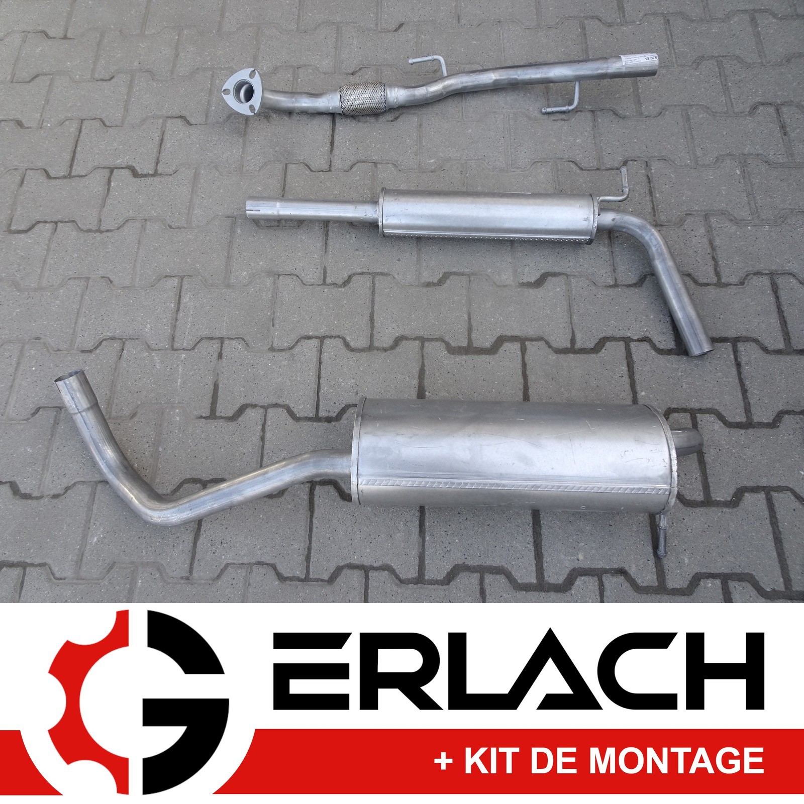 Silencieux d'échappement en acier aluminisé anti-corrosion pour Ibiza IV et Fabia II 1.4