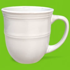 Discontinued Mainstays Stoneware Rainforest Arctic White Mug Cup 4 1/8"