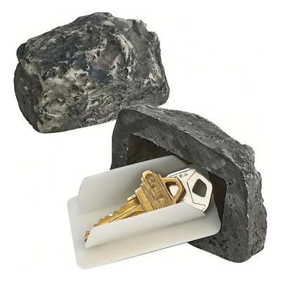 1Pcs Key Hider Outdoor Fake Rock Key Box Hidden Keys Holder for Front Door Garde