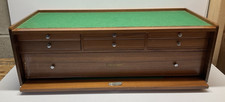 H. Gerstner Sons WB62 7 Drawer Walnut Machinist Tool Box Base - READ