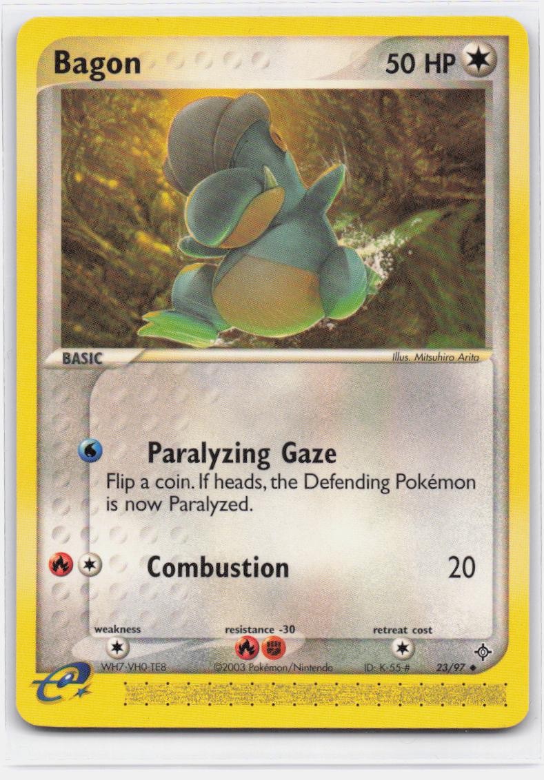 BAGON 23/97 UNCOMMON DRAGON POKEMON