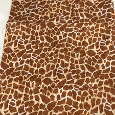 Quilting Craft Fabric Giraffe Print Cotton 25" X 48"