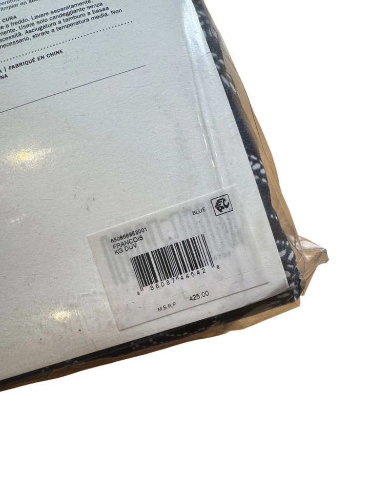 Ralph Lauren Francois King Duvet Cover Navy Blue NEW - Image 4 of 4