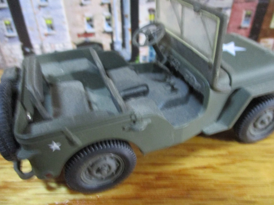 VINTAGE GATE ARMY WW#2 WILLYS Die Cast Metal JEEP Scale 1/32~VG CONDITION - Image 3 of 4