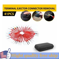 41PcAuto Pin Ejector Wire Kit Extractor Terminal Removal Connector Puller Tool O