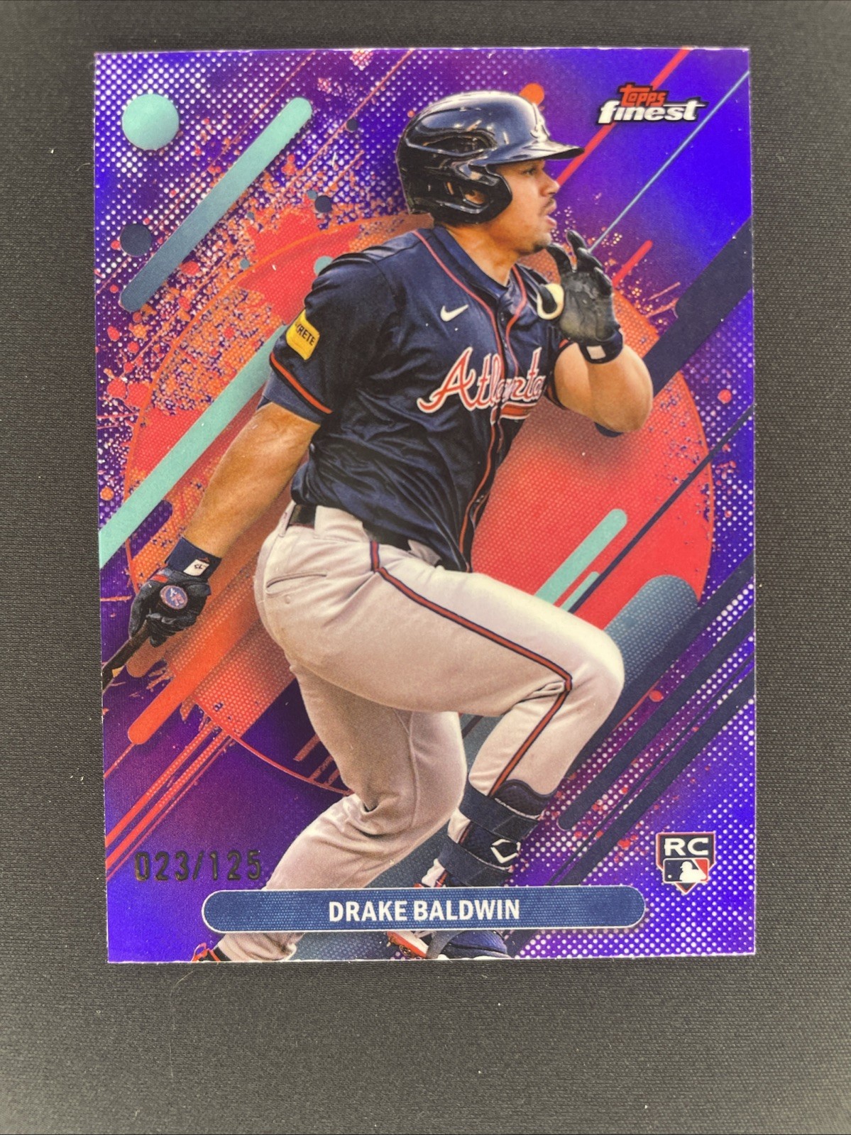 2025 Topps Finest - Rare Drake Baldwin #287 Purple Refractor /125 (RC)