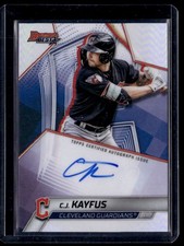 2025 Bowman's Best Refractor C.J. Kayfus Auto Cleveland Guardians