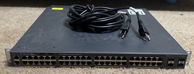 Cisco WS-C2960XR-48FPS-I 48-Port Gigabit PoE+ Switch | Dual PSU + Stacking + SFP