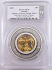 2023 Canada $50 Gilt Silver Allegory of Peace Antique Finish PCGS SP70 FDOI — photo 1
