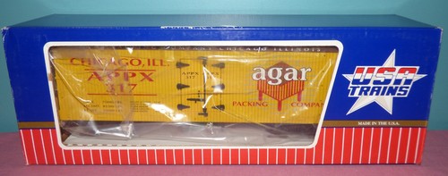 Coche refrigerador USA Trains 16077 escala G Agar Packing Co. #317 nuevo | Zustand: New