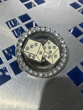 Dice Rhinestone Bling Spinner Belt Buckle Unisex Funny And Cool