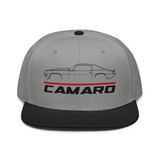 For Camaro 1970 Fans Cap Split Bumper Snapback Hat Birthday Gift Racing Unisex