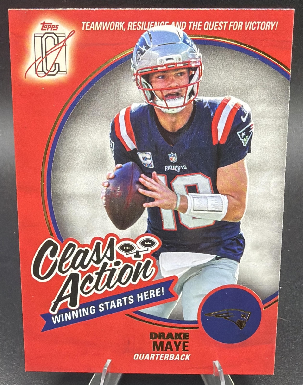 Drake Maye 2025 Topps Signature Class Action #CA-22 New England Patriots