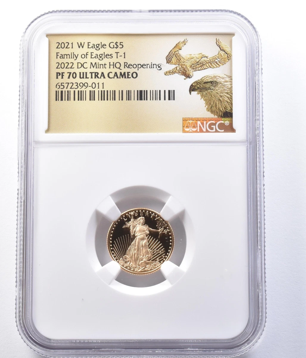 25+ NGC Certified PR 70 American Eagle Gold Bullion Coins for sale