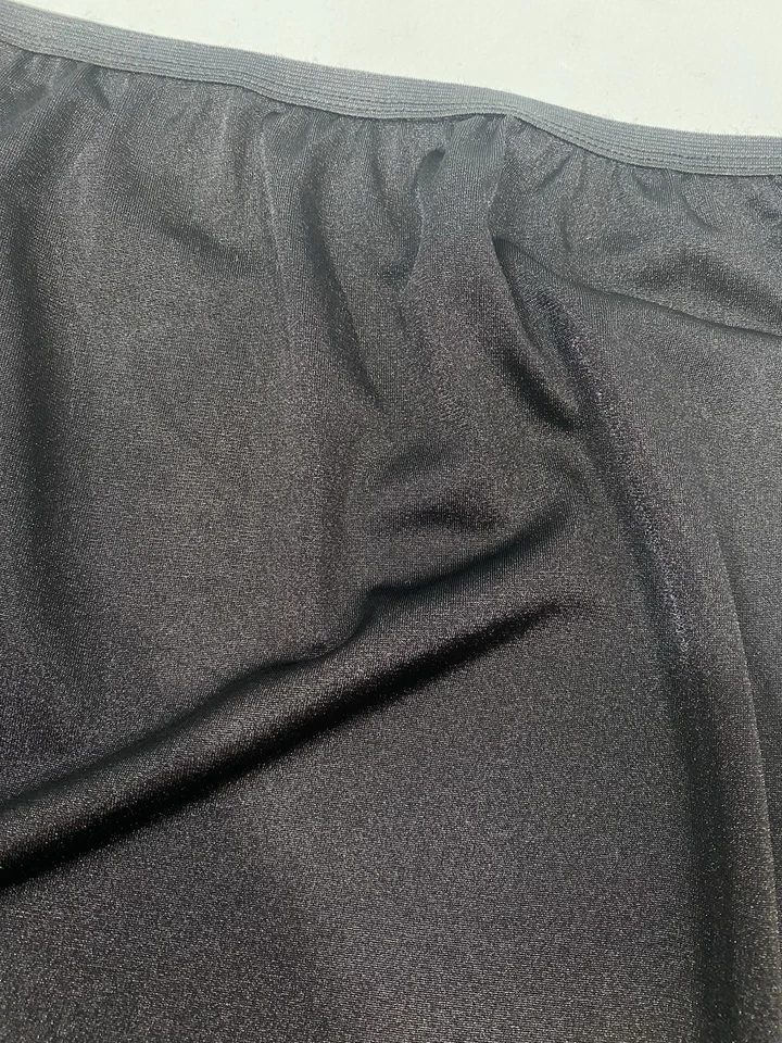 黑色半懒人鞋 2X 加大 26/28 黑色尼龙经典适度舒适选择 — 第 2/4 张图片