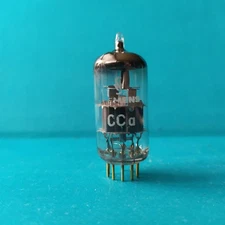 1pc CCa SIEMENS / E88CC /  ECC88 TUBE O-getter  Gold pins NOS Lot1