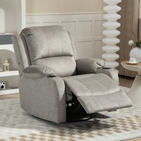 Homcom Relaxsessel, Fernsehsessel Mit Liegefunktion, Wippfunktion, Braun