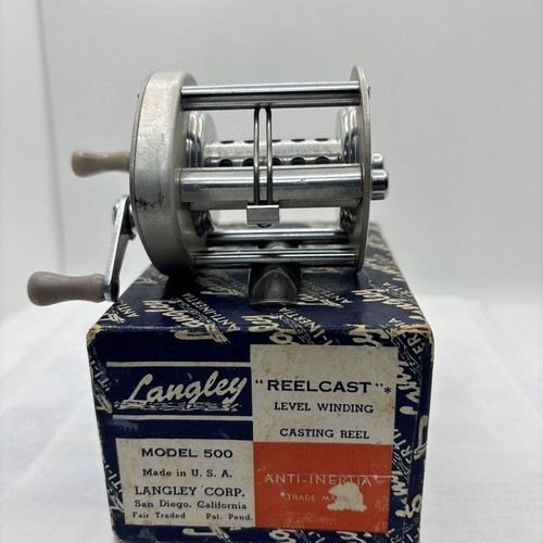 Moulinet Langley Modèle 500 Vintage - Pêche En Eau Douce, Fabrication USA