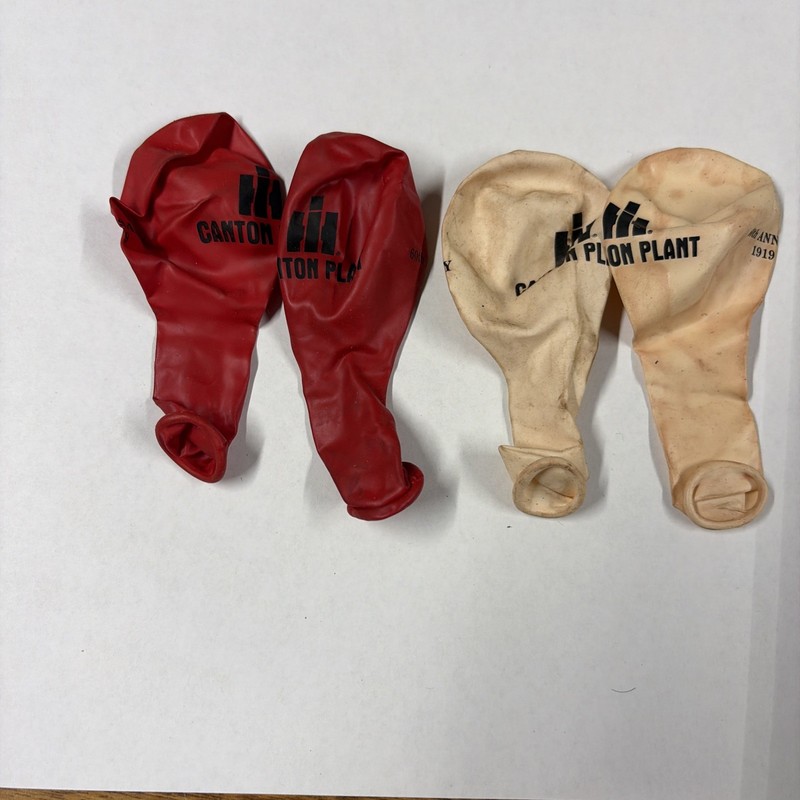 4 Vintage International Harvester IH Canton Works Balloons 60th Anniversary 1979