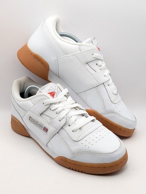 Reebok Workout Plus White Sneaker Gummisohle UK6,5/US7,5/EU40 Herren Damen Unisex