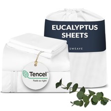 Eucalyptus Sheets   100 Tencel Sheets, 300 TC Ultra-Soft, Breathable Perc