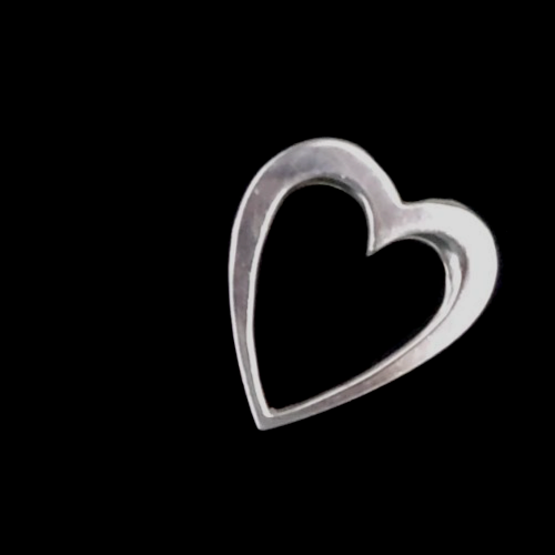 Vintage Mexikanische Open Heart Brosche Anstecknadel 925 Sterling Silber - Bild 3 von 5