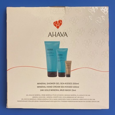   Ahava Love Love Yourself Set Mineral Shower Gel, Hand Cream, 24k Mud mask 