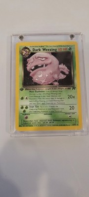 Pokémon Dark Weezing Holo Rare TCG Card 14/82 First Edition Near Mint NM WOTC