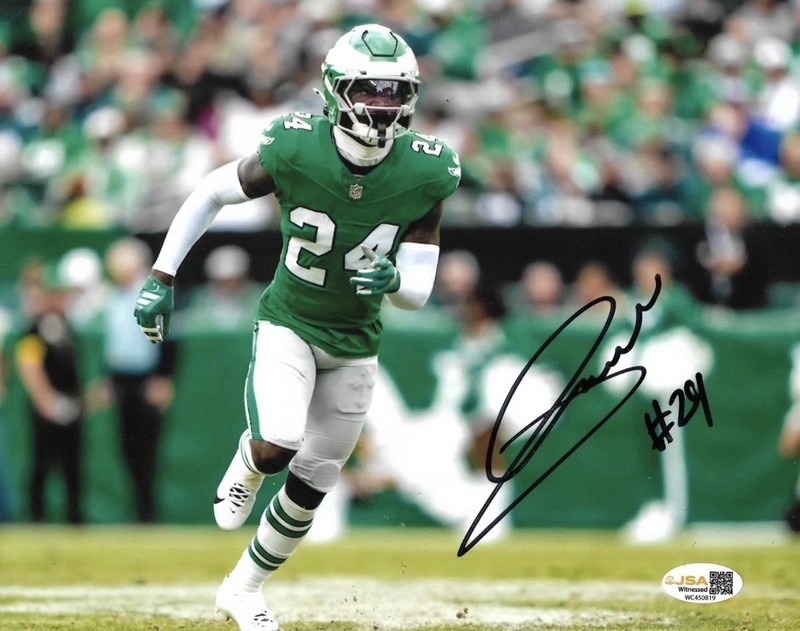 ANDREW MUKUBA signed auto PHILADELPHIA EAGLES 8X10 photo w/ COA JSA WITNESSED