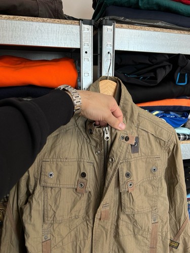 G Star Raw Tamson Overshirt Cargo Military Multipocket Jacket Bomber M Vintage - Picture 6 of 9