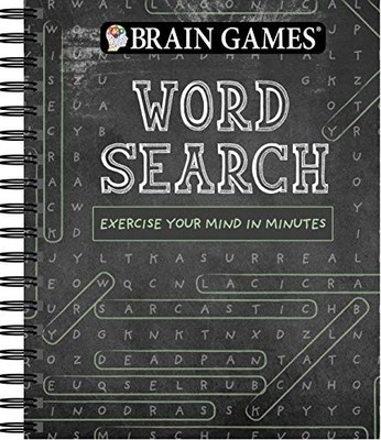 BRAIN GAMES - WORD SEARCH (CHALKBOARD #1): EXERCISE YOUR By Publications **NEW**