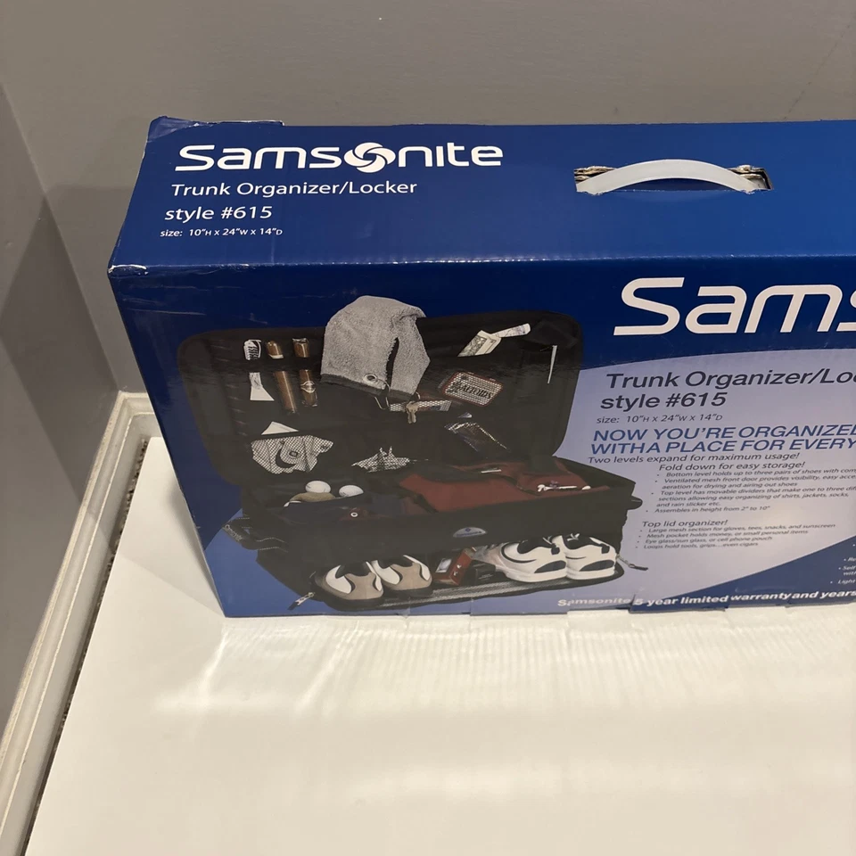 Samsonite Trunk Organizer Locker Golf Bag Style #615 Black 24”L  X 14”W X 10”H - Image 4 of 4