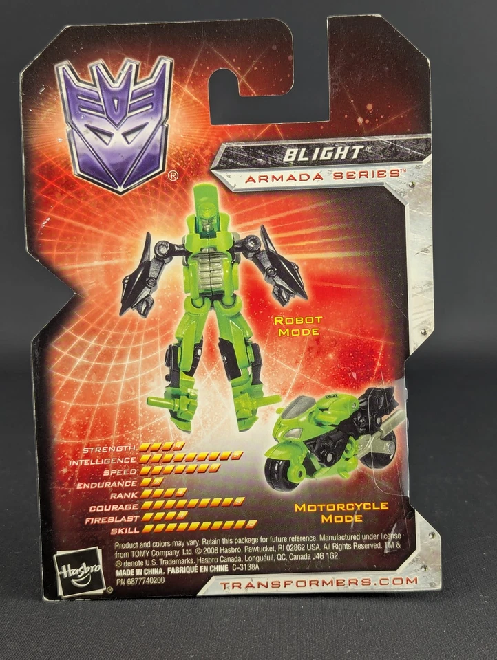 Transformers Universe 2008 Blight SEALED Hasbro Minicon Classics Armada - Image 3 of 4