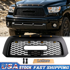 For 2007 2008 2009 Toyota Tundra Front Grill Black Mesh Grille With Ledsletters For 2007 2008 2009 Toyota Tundra Front Grill Black Mesh Grille With Ledsletters