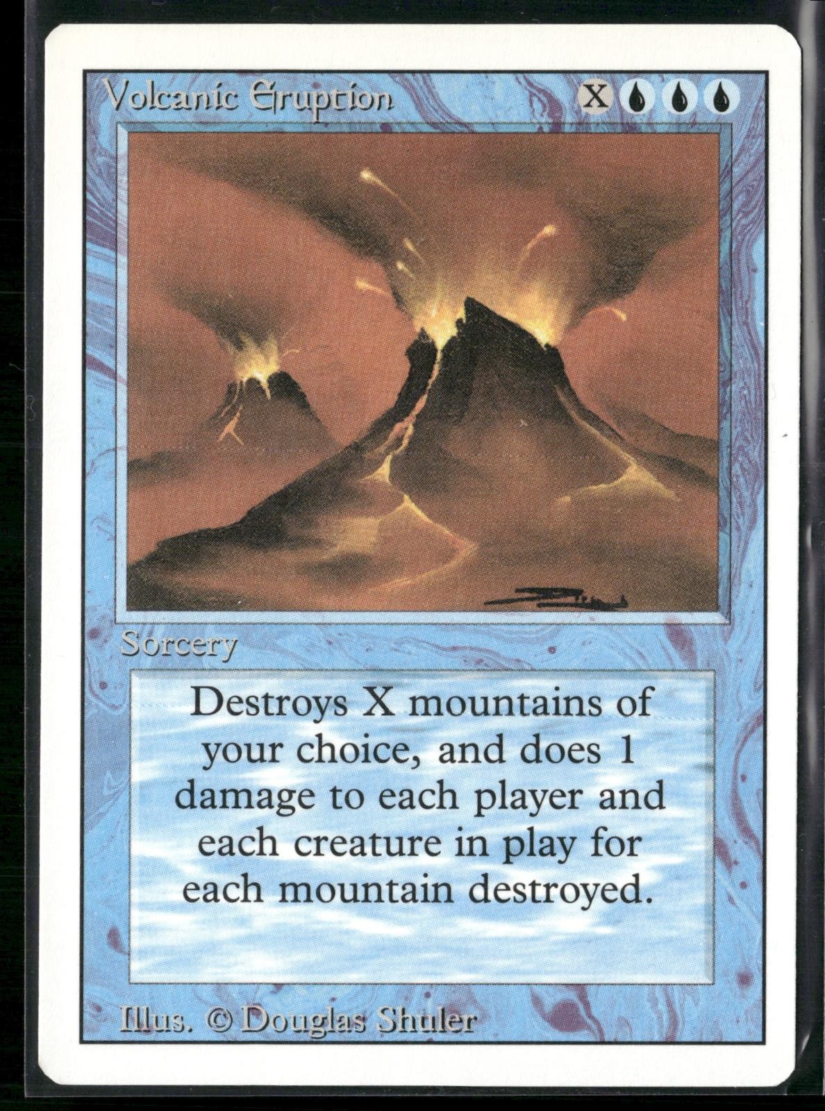 Volcanic Eruption Rare Revised Edition Magic: The Gathering Lightly Played