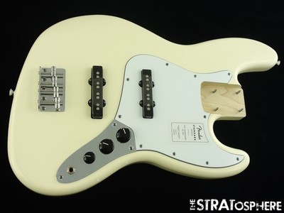 Fender Standard Jazz J Bass LOADED BODY Bass Guitar Olympic White