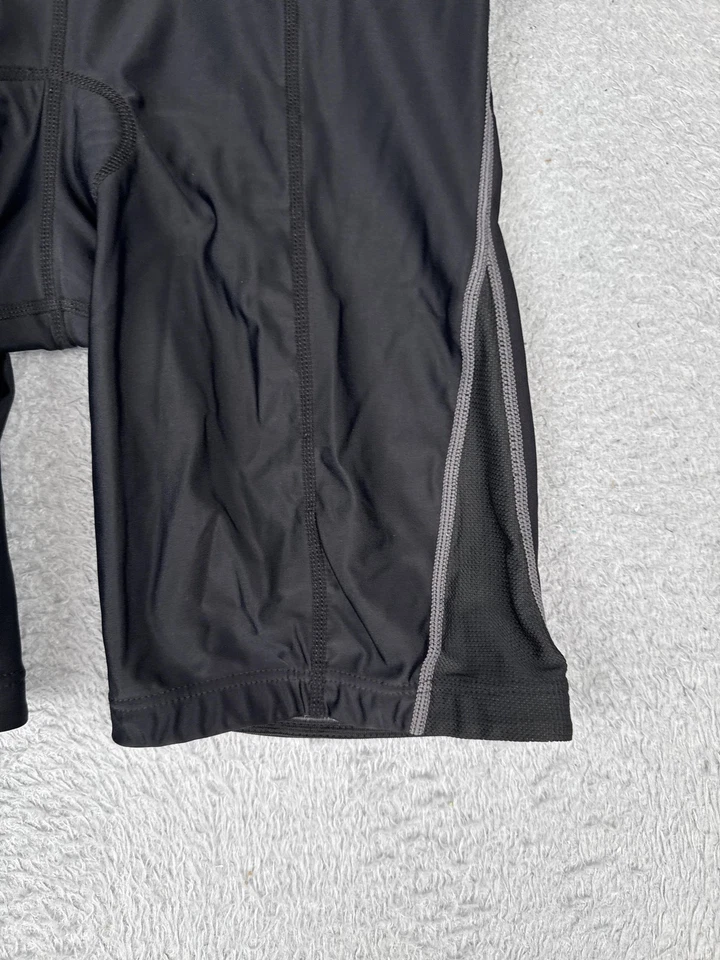 Pantalones Cortos TYR Unisex Acolchados Ciclismo Bicicleta Medianos Negros Lycra Triatlón Hechos en EE. UU. Foto 2 de 4