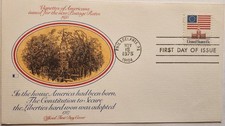 1975 US Postage - SCOTT 1622 - 13 CENT - FLAG OVER INDEPENCE HALL- FDC Fleetwood