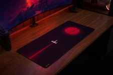 Daniel Sonnenborg Astro Red XXL Extended Mouse Pad |  (36''x16''x0.2'') 