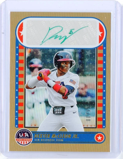 2025 Panini USA Stars & Stripes DEXTER MCCLEON JR. GOLD AUTO Autograph RC 4/10