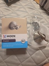 MOEN Preston Double Robe Hook in Brushed Nickel DN8403BN NIP