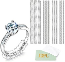 Ring Sizer Adjuster for Loose Rings   12 Pack Invisible Guards, 12 pc