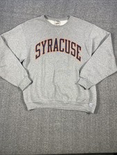 Vintage University Of Syracuse Crewneck Sweatshirt Size L For Cold Campus Nights