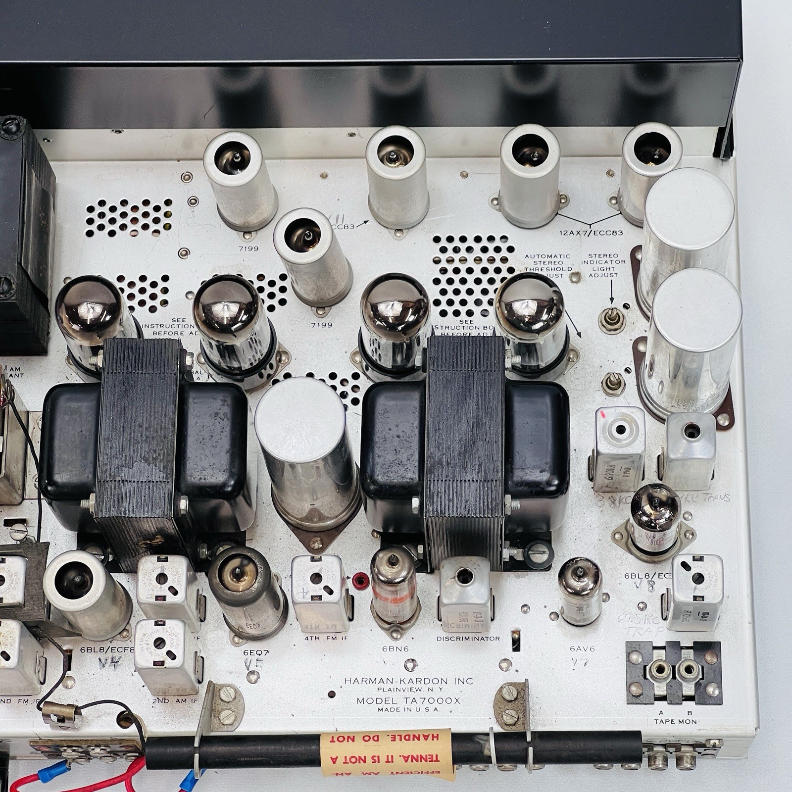 VTG RARE Harman Kardon TA-7000X Tube Stereo Receiver 70W – WORKS!